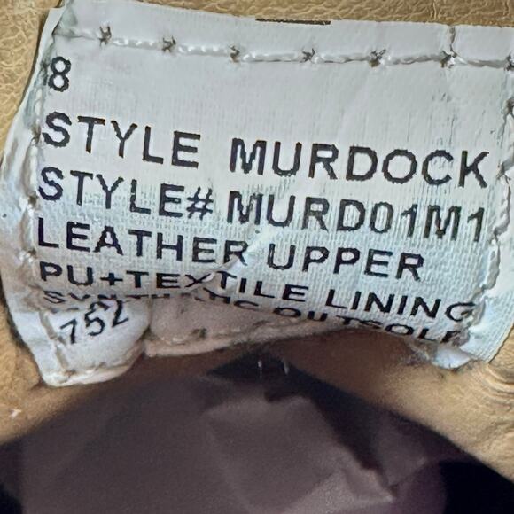 Steve Madden Murdock Ankle Boots Shoes Men's Size 8 Distressed Brown Leather - Picture 2 of 9